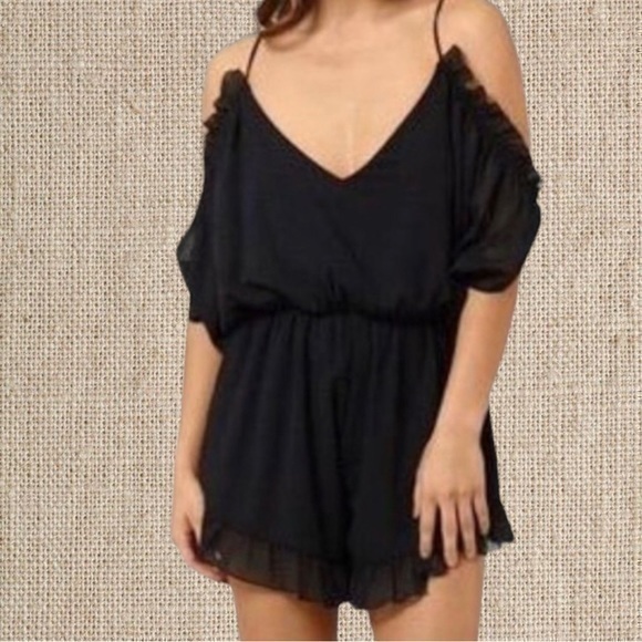 Wayf Pants - Black Romper Outfit
